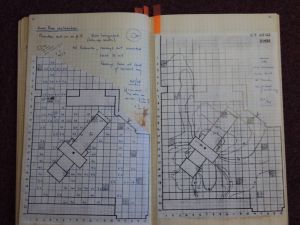 pages from Dr John Perry's notebooks, 1971