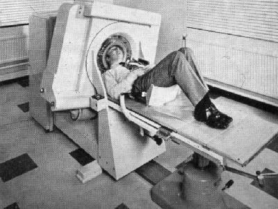 The original EMI CT scanner, at Atkinson Morley's Hospital