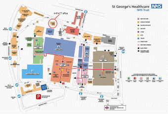 map of st george's hospital